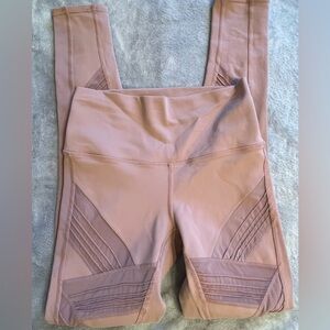 Alo Size S Rose water Pink Moto High Waist Leggings